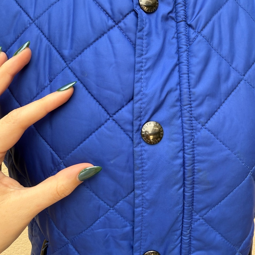 Ralph Lauren blue quilted puffer vest - Picture 6 of 10